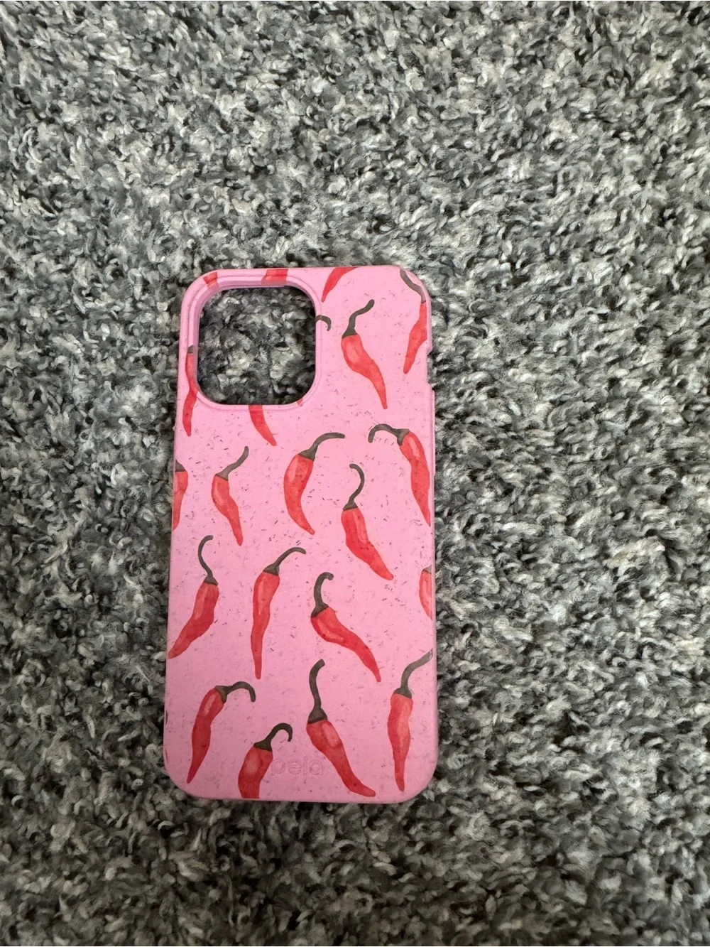 iphone 15 pro max Pela Pink Chili Pepper Pattern Phone Case